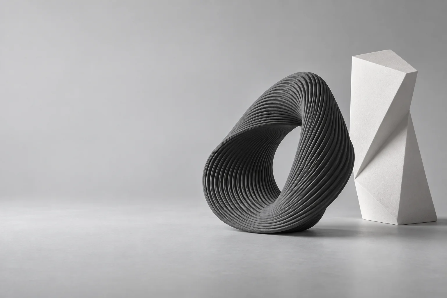 Graphite and chalk abstract material studies, placeholder photography